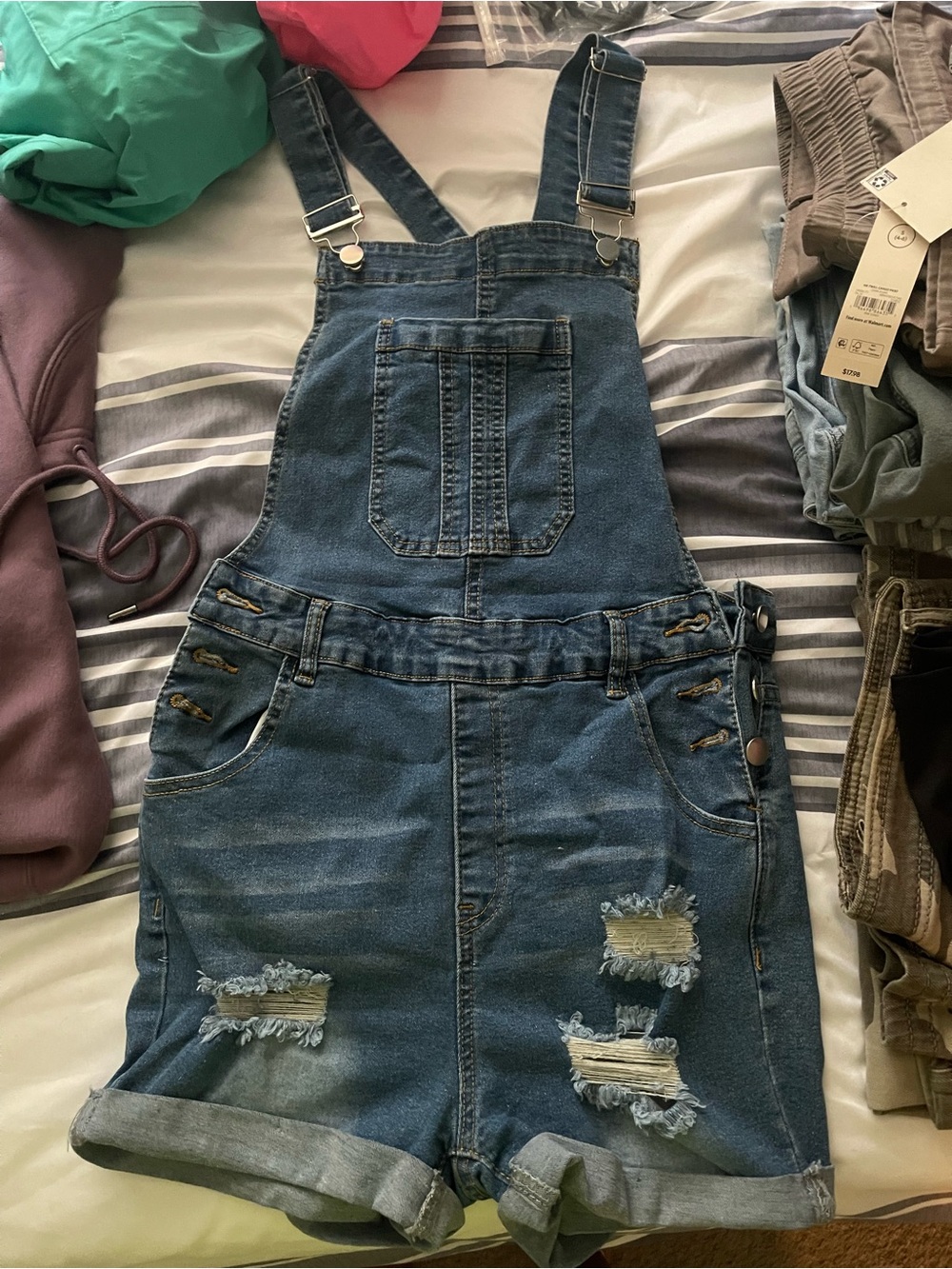 Denim overalls